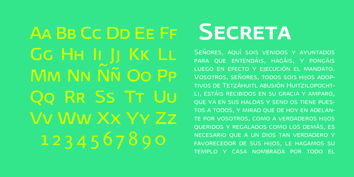 secreta;