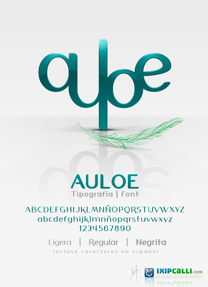 auloe font flyer
