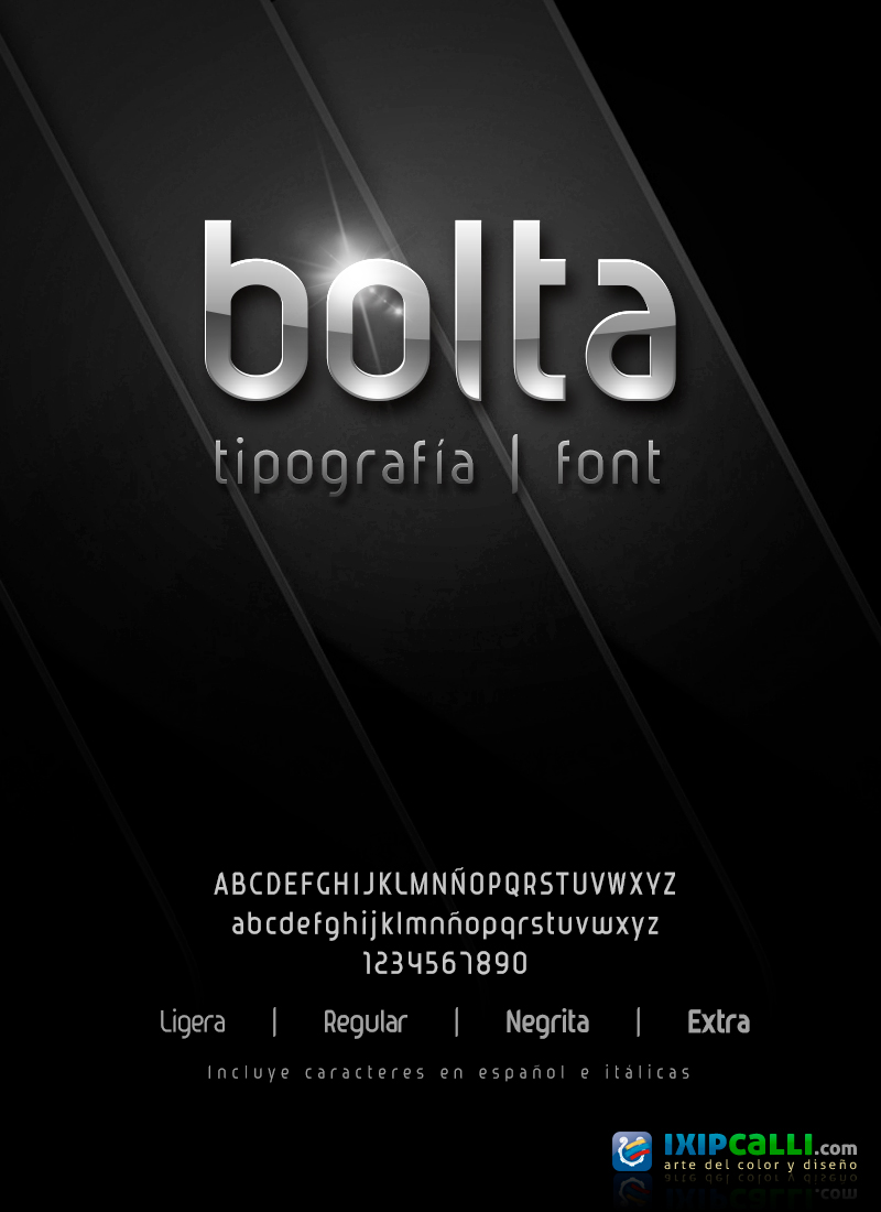 bolta font flyer