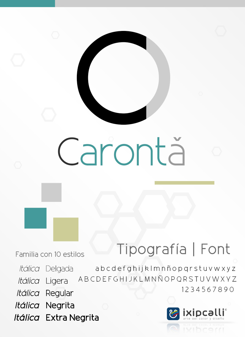 caronta font flyer