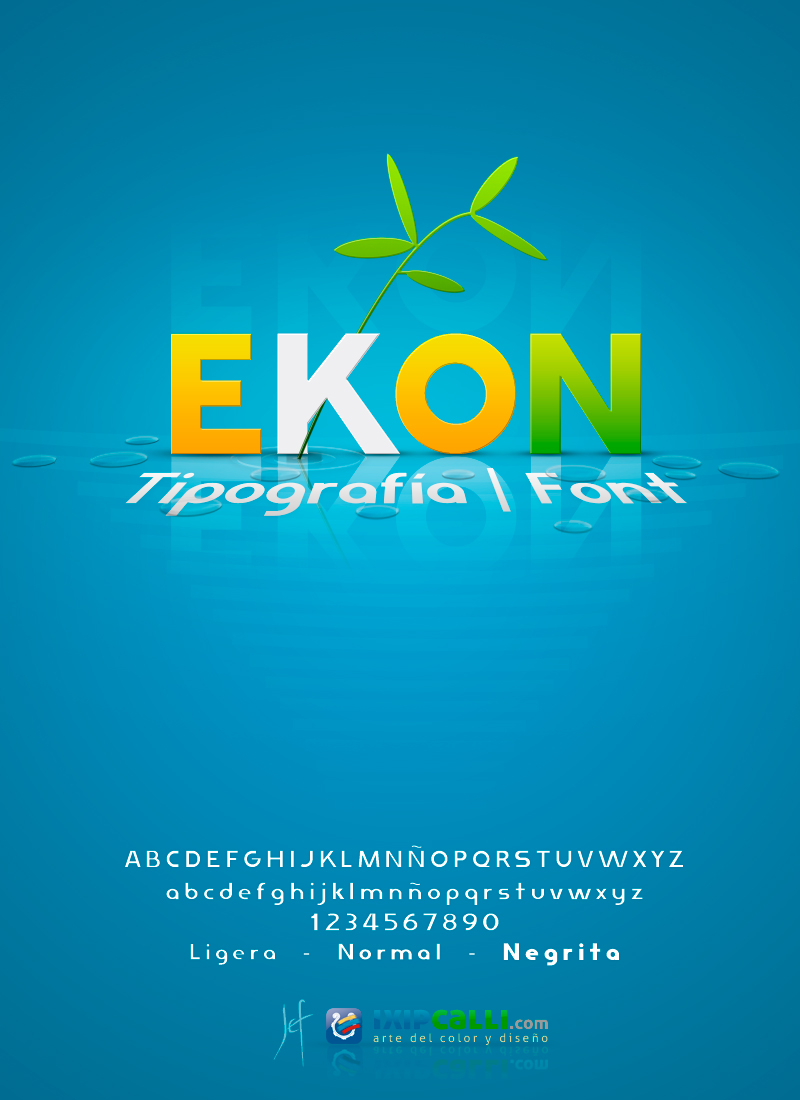 ekon font flyer