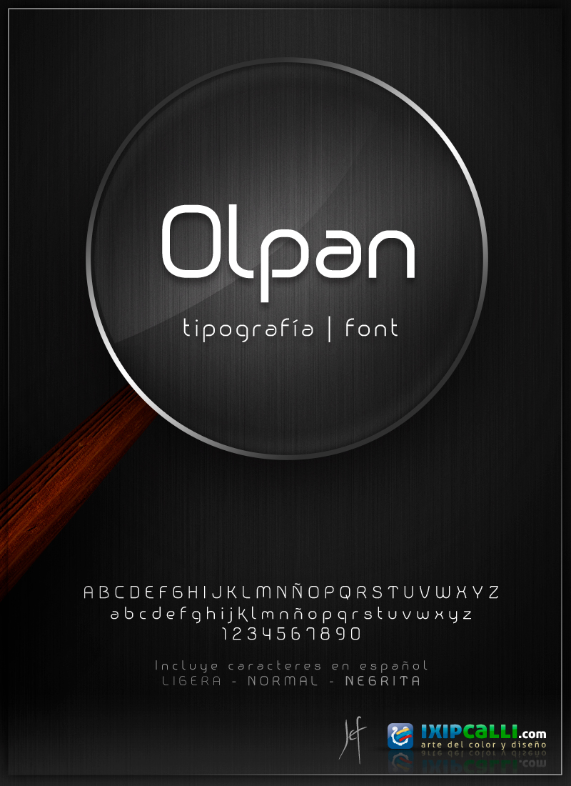 olpan font flyer