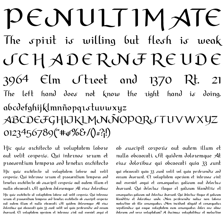 santquorum gotica font demo